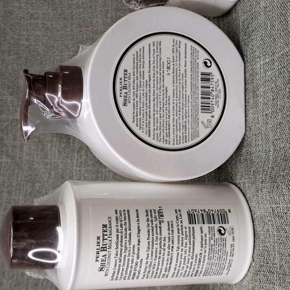 5 Piece Perlier Shea Butter With Coconut Milk Bath Body Set - Picture 6 of 9